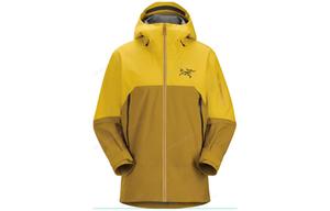 Arcteryx Мужская ветровка RUSH Outdoor для походов водонепроницаемая ветрозащитная и дышащая, Copper Sand Yellow/Daze Yellow/Oracle/Daze