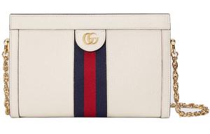 GUCCI Сумка Ophidia кожаная через плечо женская белая