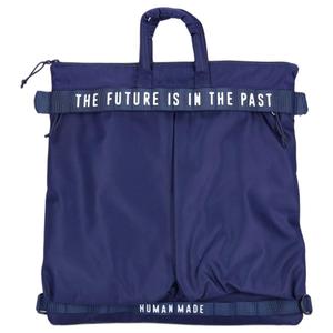 HUMAN MADE Нейлоновая сумка через плечо унисекс морской синий