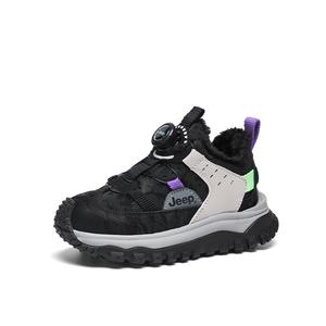 Водонепроницаемая, нескользящая и износостойкая детская обувь из хлопка для подростков Jeep, черный