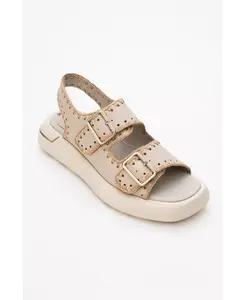 Сандалии Douro с кожаными переплетенными ремешками (женские) Forever & Always Shoes, коричневый/бежевый