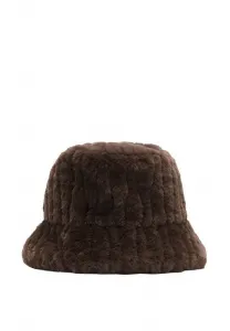 Шляпа с эффектом волос Mango, Chocolate