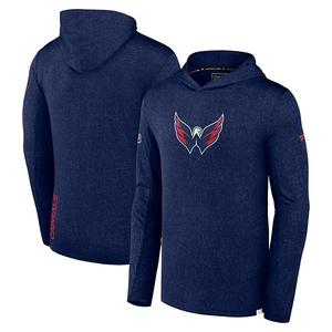 Толстовка с капюшоном мужская Fanatics Branded Navy Washington Capitals Authentic Pro Lightweight Unbranded