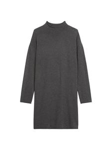 Marc O'Polo Свободное платье-свитер тонкой вязки темно-серого меланжевого цвета