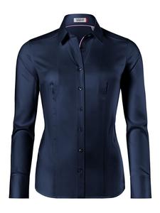 Блуза Vincenzo Boretti leicht tailliert, темно-синий