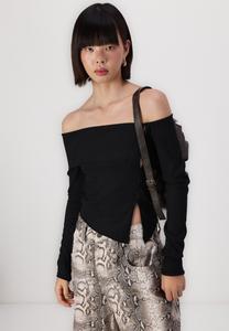 Топ с длинными рукавами Even&Odd, черный