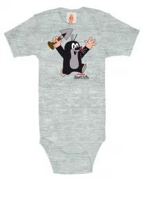 Logoshirt Боди "Крот", с лицензионным оригинальным дизайном, цвет Grau-Meliert