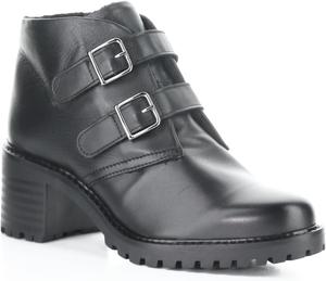 Bos. & Co. Ботинки на липучке из кожи и мини-шерпы - Issey, Black