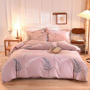 LUOLAI HOME Комплект постельного белья: пододеяльник 220×240 см, простыня, наволочки, цвет светло-коричневый