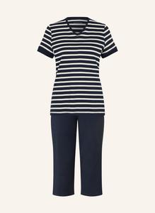 Пижама 3/4 casuals essentials SCHIESSER, темно-синий/белый