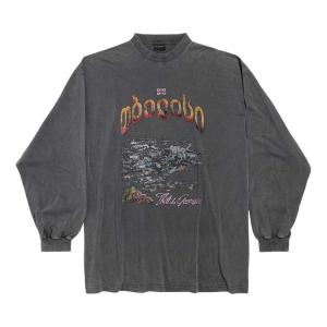Футболка Balenciaga Tbilisi Long-Sleeve T-Shirt 'Black', черный