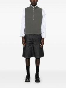 Jil Sander джинсовые шорты с необработанными краями, синий