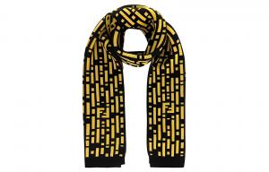 FENDI Вязаный шарф унисекс разноцветный, Multicolor