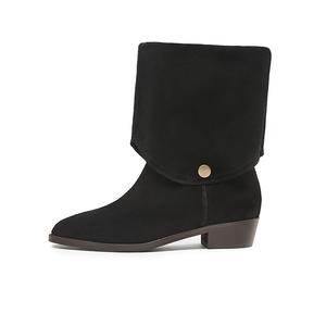 KANGNAI Черные женские ботильоны, цвет Black