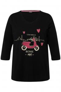 Ulla Popken Лонгслив в черном цвете