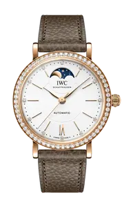 Часы Iwc Schaffhausen Portofino с розовым золотом и бриллиантами 37 мм
