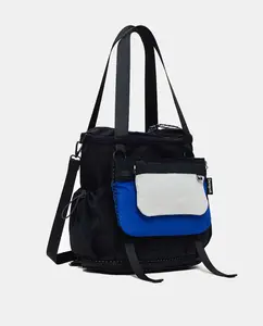 Маленькая сумка с блестящей цветочной аппликацией Desigual, черный