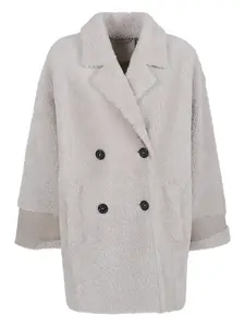 Двубортное пальто Desa 1972, белый