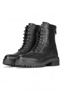 Ботильоны на платформе MONK PS POELMAN, пестрый черный