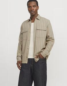 Верхняя рубашка коричневого цвета Jack & Jones