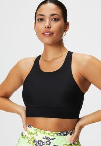 Спортивный бюстгальтер с сильной поддержкой NO BOUNCE Fabletics, черный