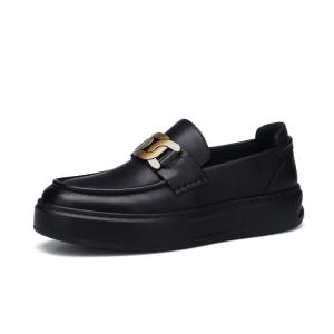 U7 Туфли Top Grain Cow Leather Collection Men's Casual Shoes Men's Black
