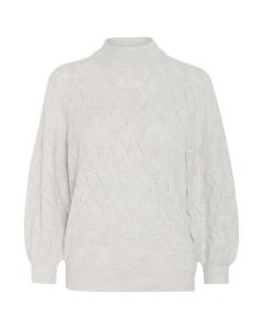 Kaffe Свитер 'Rita' в светло-сером цвете