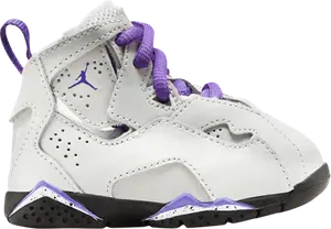 Кроссовки Jordan True Flight TD 'Base Grey Purple Venom', серый