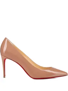Лакированные туфли Kate 85 с заостренным носком Christian Louboutin, нейтральный