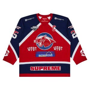 Джерси Supreme Rhinestone Hockey Jersey, Red