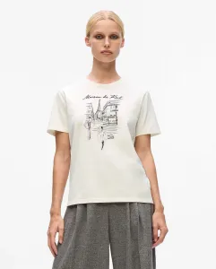 Футболка с изображением Парижа Karl Lagerfeld, светло-бежевый