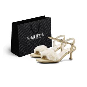 SAFIYA Женские сандалии на одной застежке цвета хаки, цвет Khaki