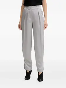 Атласные брюки Twinset, серый