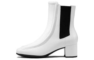Ботинки Челси женские белые Ecco