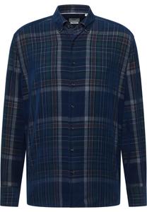 Рубашка на пуговицах классического кроя ETERNA MODERN FIT, темно-синий