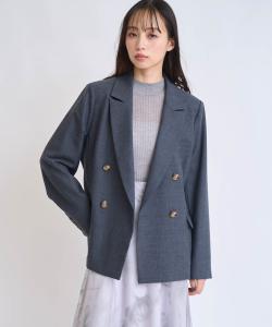 двубортный шерстяной жакет