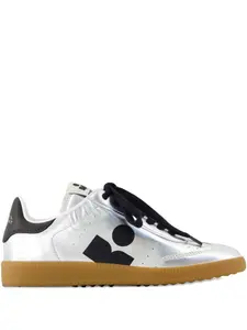 Кожаные кроссовки Kaycee Isabel Marant, серебристый