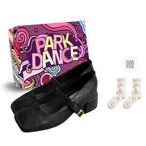 PARK DANCE Туфли Мэри Джейн на платформе женские - черные (в коробке с подарочными носками), цвет Black (Box+Gift Socks)
