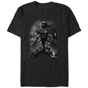 Мужская футболка с рисунком Disney's «Кошмар перед Рождеством» Jack Night Storm, черный