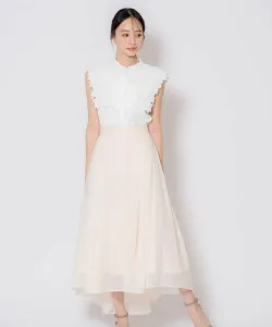 Блестящая юбка-клеш Noela, цвет Off White