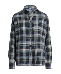 Рубашка из хлопка в клетку Ralph Lauren, мультиколор