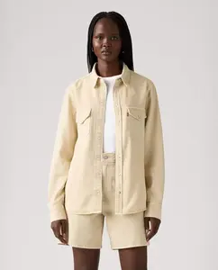 Женская джинсовая рубашка с длинными рукавами Levi's, кремовый