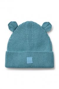 Детская хлопковая шапочка Gina Beanie Liewood, бирюзовый