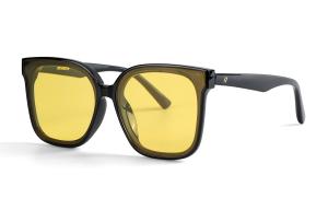 MYOMY Пластиковые квадратные солнцезащитные очки TR/Memory унисекс, Yellow Lens