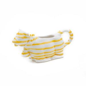 Молочник с желтым пламенем для дойки коровы 0,16 л/ч: 9,2 см Gmundner Keramik, белый желтый