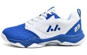 LEFUS Низкие бадминтонные кроссовки унисекс бело-голубые, цвет White Blue