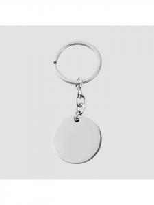 Adeliás Универсальный кулон - кулон из нержавеющей стали в виде ключа и монеты, серебристый