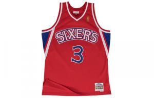 Mitchell & Ness Philadelphia 76ers Road 1996 97 Allen Iverson Swingman Jersey Mitchell Ness