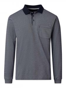 Casa moda Простая рубашка-поло синего цвета