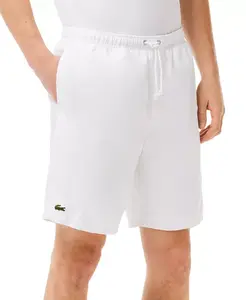 Мужские спортивные шорты с принтом "Diamante" на манжете, 8 дюймов, со шнурком Lacoste, белый